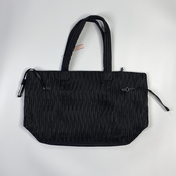 Victoria Secret Large Black Travel Tote NWT - Picture 2 of 8